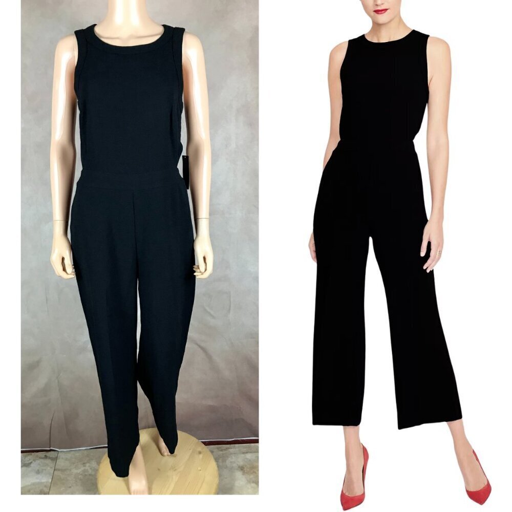 RACHEL Rachel Roy Side-Cutout Crepe Black Jumpsuit NWT Size 6